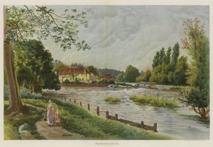 Pangbourne (chromolitho) av English School